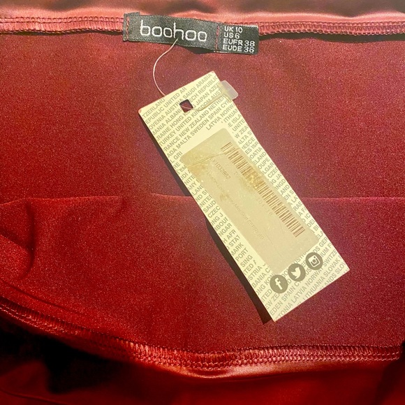 Boohoo Matte Faux Leather Mini Skirt - Picture 2 of 3